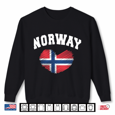 Sweatshirt Norge Norway NOREG Norwegian Europe Sport Women Men Children Shirt