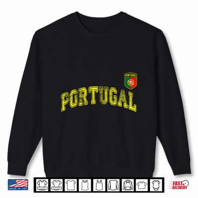 Sweatshirt Portugal Flag Vintage Portugal Pride Shirt