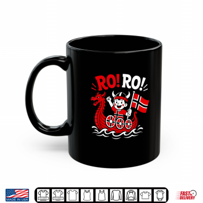 Mug Ro Ro Funny Norway Viking Cartoon Kids Norwegian Heritage Shirt