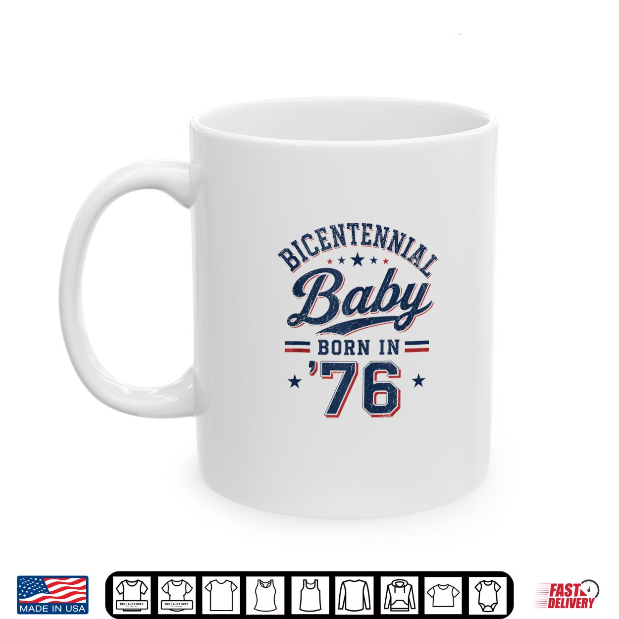 Born In 1976 Bicentennial Baby Vintage ’76 50Th Birthday Shirt Born In 1976 Bicentennial Baby Vintage ’76 50Th Birthday Shirt