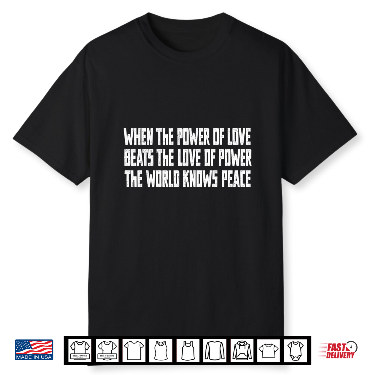 Cool Saying When The Power Of Love Beats The Love Of Power Shirt Cool Saying When The Power Of Love Beats The Love Of Power Shirt