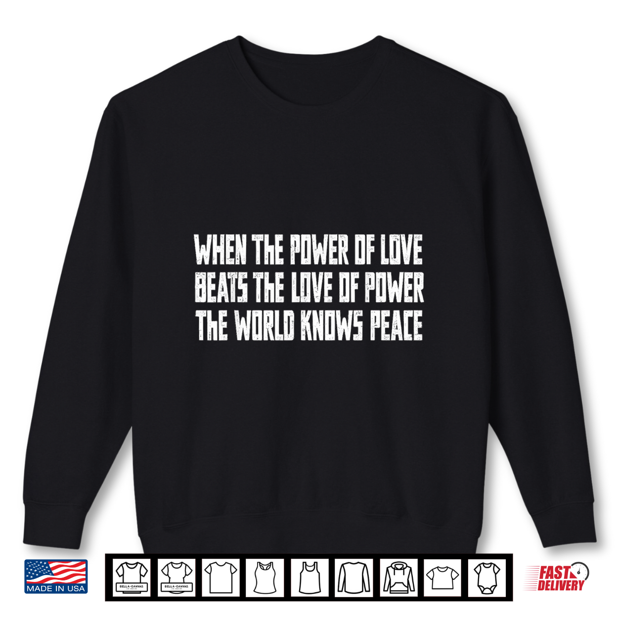 Cool Saying When The Power Of Love Beats The Love Of Power Shirt Cool Saying When The Power Of Love Beats The Love Of Power Shirt