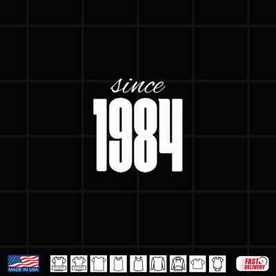 Design Cool 1984 Birthday Awesome Born Since 1984 Graphic Design Premium Tri Blend Shirt