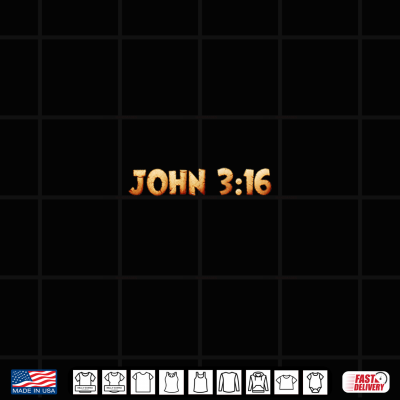 Design John 3 16 in Parchment Color Shirt