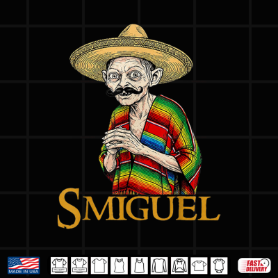 Design Smiguel Mexican Sombrero Funny Mexican Culture Mashup Shirt