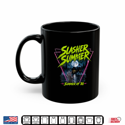 Mug Vintage 80s Summerween Funny Slasher Summer Halloween Cute Shirt