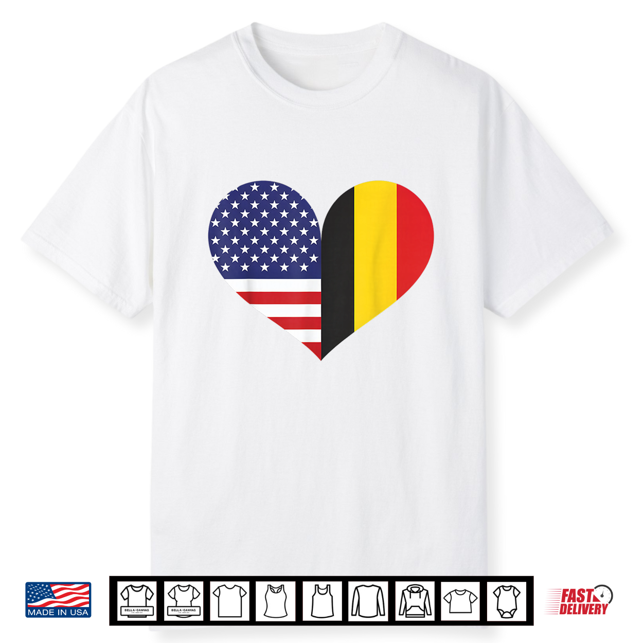 American Belgium Flag Heart Belgian Roots Usa Belgium Shirt American Belgium Flag Heart Belgian Roots Usa Belgium Shirt