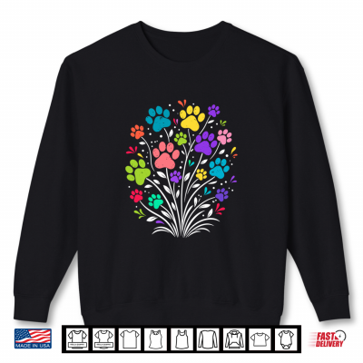 Sweatshirt Pet Owner Paws and Prints Dandelion Flower Dandelion Shirt