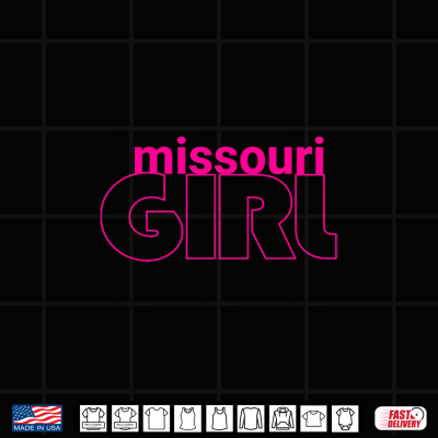 Design Simple Missouri Girl Proud Home State Shirt