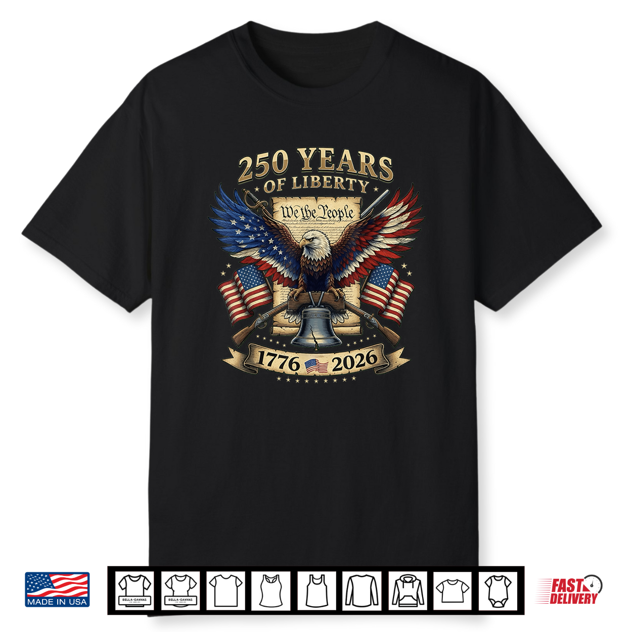 Veterans Patriotic Eagle 250 Years Liberty Usa Flag Tee Shirt Veterans Patriotic Eagle 250 Years Liberty Usa Flag Tee Shirt