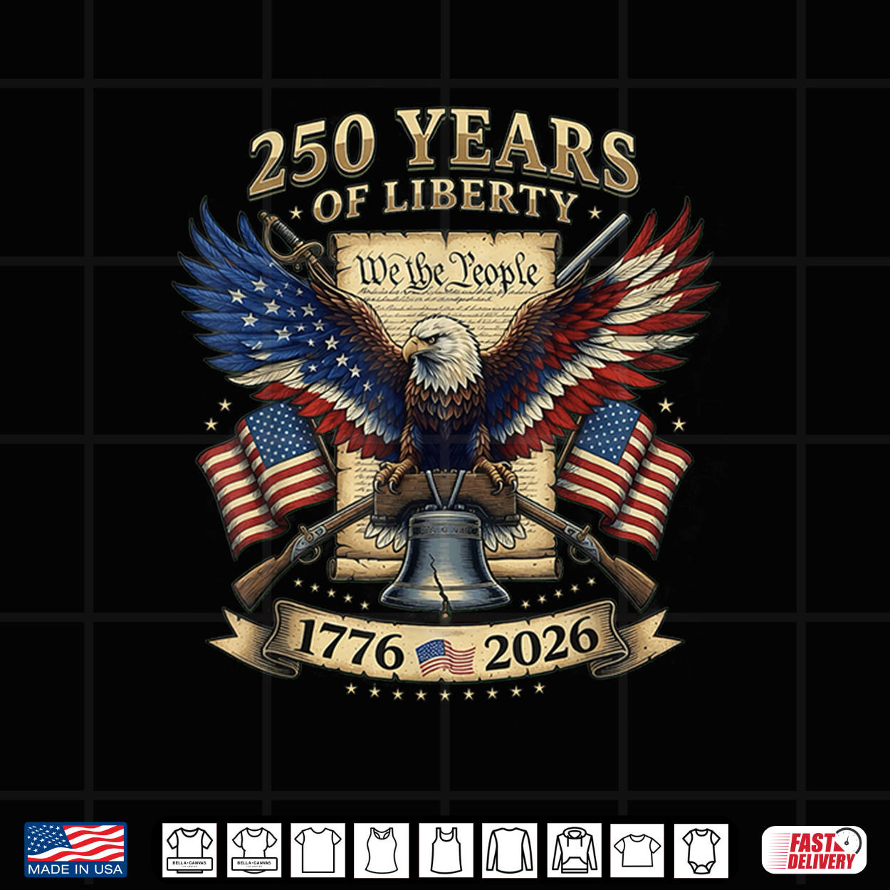 Veterans Patriotic Eagle 250 Years Liberty Usa Flag Tee Shirt Veterans Patriotic Eagle 250 Years Liberty Usa Flag Tee Shirt