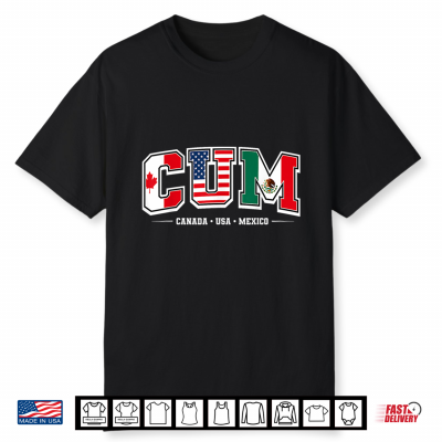 C.U.M Soccer Football 2026 Usa Canada Mexico America Shirt