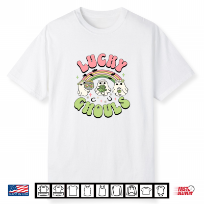 Lucky Ghouls St Patricks Day Spooky Ghost Charm Shirt