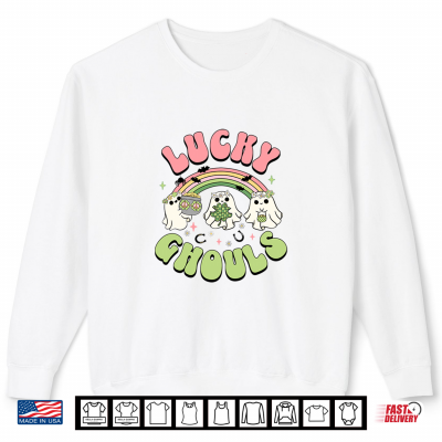 Sweatshirt Lucky Ghouls St Patricks Day Spooky Ghost Charm Shirt