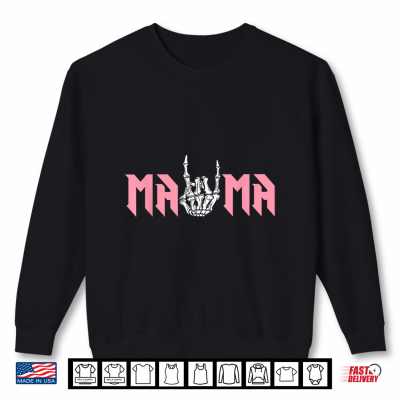 Sweatshirt Mama of The Bad Two The Bone Birthday 2 Years Old Birthday Shirt