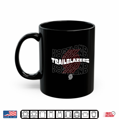 Mug NBA Portland Trail Blazers Wave Team Logo Shirt