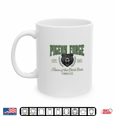 Mug Pigeon Forge Tennessee Black Bear Vintage Athletic Style Shirt