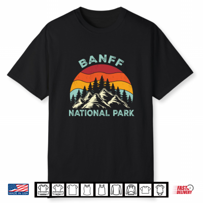 Retro Vintage Graphic Banff National Park Shirt