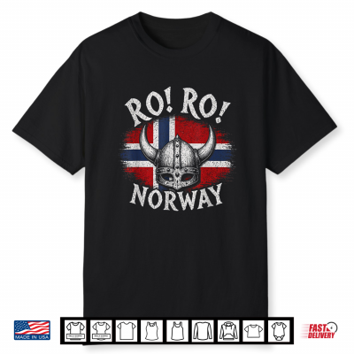 Ro Ro Norway Viking Helmet Norwegian Flag Nordic Pride Shirt