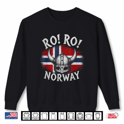 Sweatshirt Ro Ro Norway Viking Helmet Norwegian Flag Nordic Pride Shirt