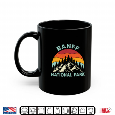 Mug Retro Vintage Graphic Banff National Park Shirt
