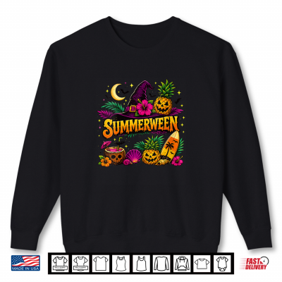Sweatshirt Summerween Queen Spooky Funny Skeleton Halloween Shirt