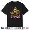 We Quilt At Dawn Cute Frog Quilting Sewing Hobby Shirt