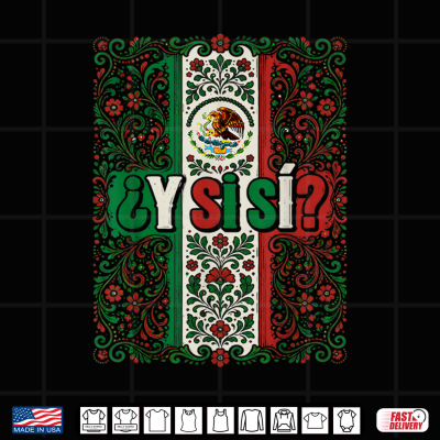 design y si si mexico flag mexican eagle floral folk art vintage shirt