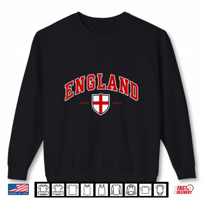 Sweatshirt England English St George Flag Shirt