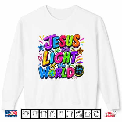 Jesus Is The Light Of The World John 8 12 Vbs Illumination Shirt 2 Sweatshirt Jesus is The Light of The World John 8 12 VBS Illumination Shirt
