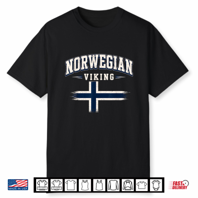 Norway Flag Colors Norwegian Viking Heritage Shirt