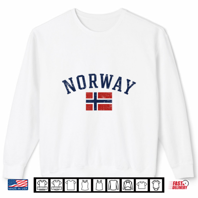 Sweatshirt Norway Flag for Men Women Norwegian Scandinavian Pride Norge Shirt