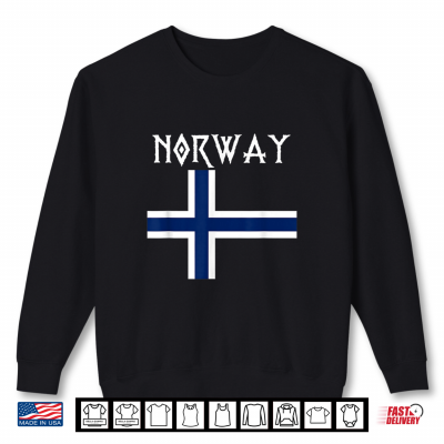 Sweatshirt Norway with Norwegian Flag Shirt