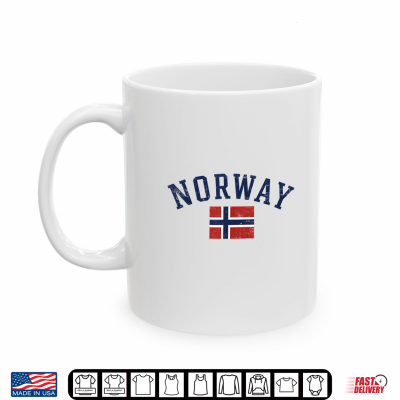 Mug Norway Flag for Men Women Norwegian Scandinavian Pride Norge Shirt