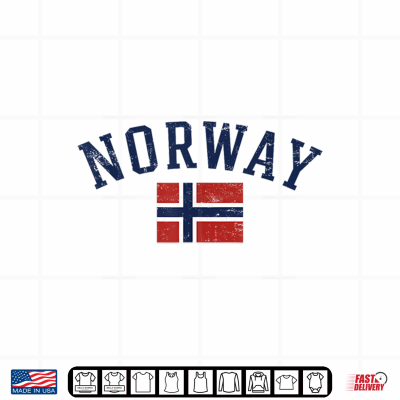 Design Norway Flag for Men Women Norwegian Scandinavian Pride Norge Shirt