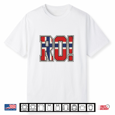 Norwegian Flag Letters Soccer Match Fan Celebration Art Shirt