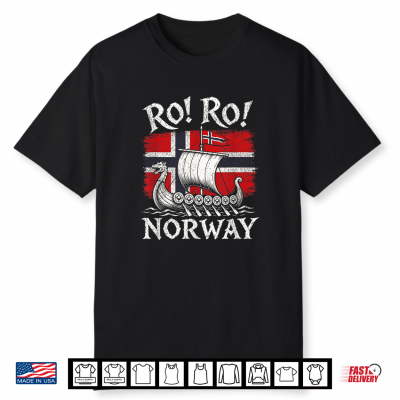 Norwegian Viking Ship Norway Flag Row Country Heritage Pride Shirt