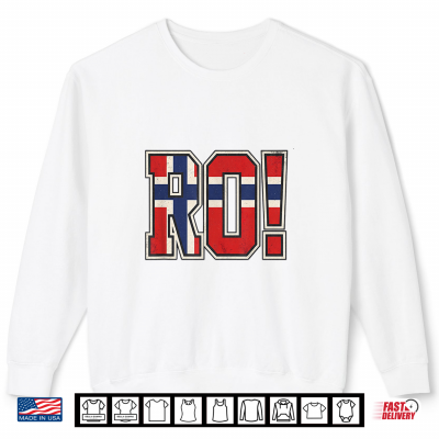 Sweatshirt Norwegian Flag Letters Soccer Match Fan Celebration Art Shirt