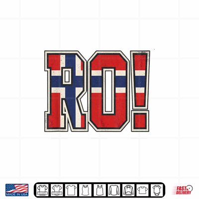 Design Norwegian Flag Letters Soccer Match Fan Celebration Art Shirt