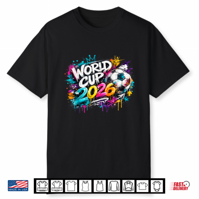 Soccer World Cup Wm 2026 Graffiti Shirt