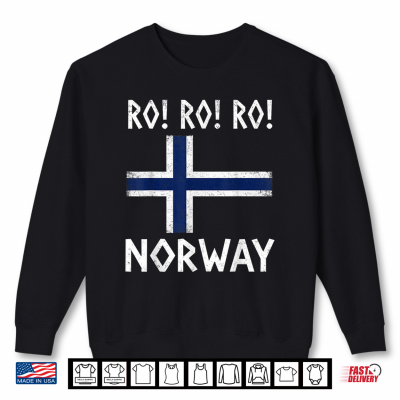 Sweatshirt Ro Ro Ro Norwegian Viking Norway Flag Culture Row Country Shirt