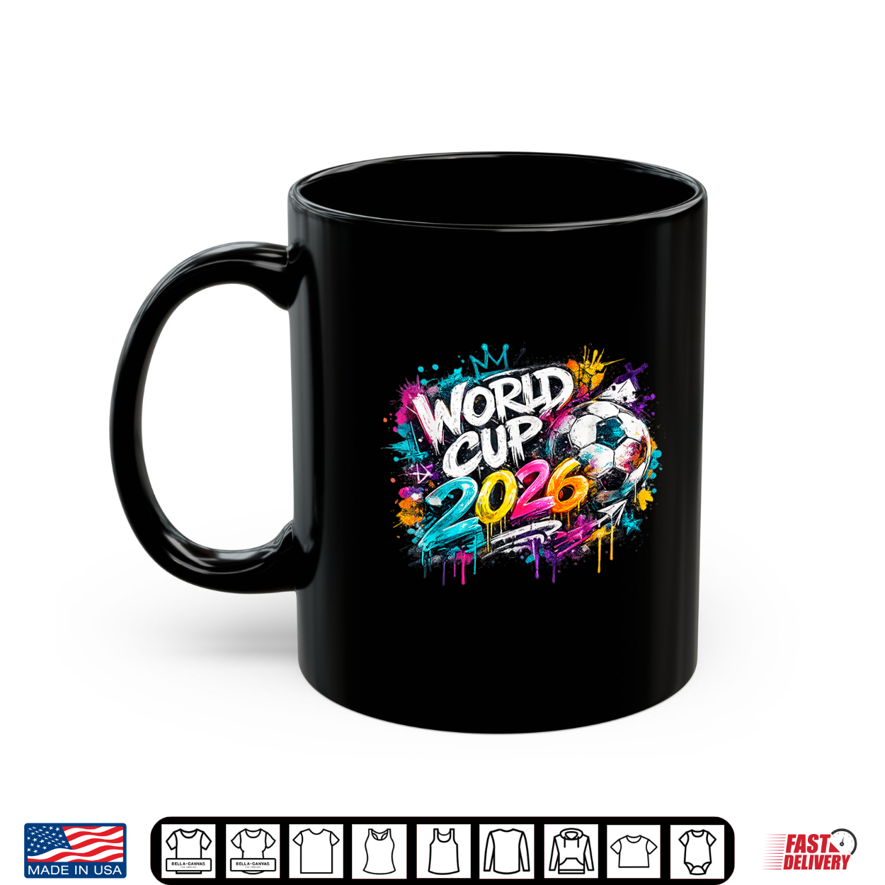 Soccer World Cup Wm 2026 Graffiti Shirt Soccer World Cup Wm 2026 Graffiti Shirt