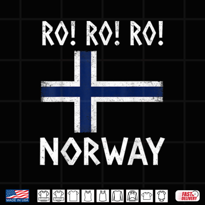 Design Ro Ro Ro Norwegian Viking Norway Flag Culture Row Country Shirt