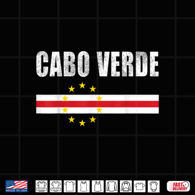 Design Cape Verde Flag Cape Verdean Proud Cabo Verde Shirt