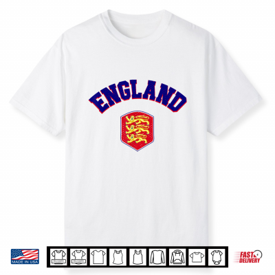 England Pride Flag Shirt British Men Women England White Shirt