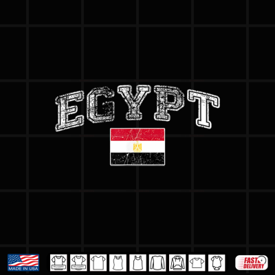 Egypt Flag Vintage Men Women Kids Shirt 4 Design Egypt Flag Vintage Men Women Kids Shirt