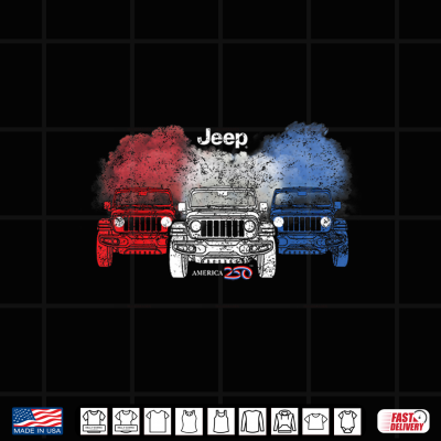 Design Jeep America 250th Anniversary Frontline Official Shirt