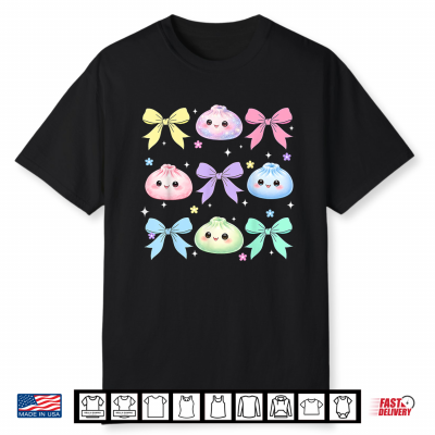 Kawaii Dumpling Cute Pastel Anime Dumpling Lovers Kids Girl Shirt