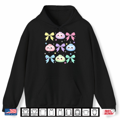 Hoodie Kawaii Dumpling Cute Pastel Anime Dumpling Lovers Kids Girl Shirt