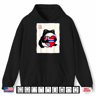 Hoodie Norwegian Flag Novelty Norway Shirt